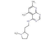 5,7-dimethyl-N-[2-(1-methylpyrrolidin-2-yl)ethyl]pyrido[2,3-d]pyrimidin-4-amine