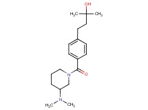 4-(4-{[3-(dimethylamino)-1-piperidinyl]carbonyl}phenyl)-2-methyl-2-butanol