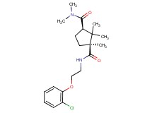 (1S*,3R*)-N~1~-[2-(2-chlorophenoxy)ethyl]-N~3~,N~3~,1,2,2-pentamethyl-1,3-cyclopentanedicarboxamide