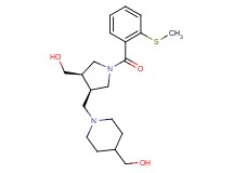 [1-({(3R*,4R*)-4-(hydroxymethyl)-1-[2-(methylthio)benzoyl]pyrrolidin-3-yl}methyl)piperidin-4-yl]methanol