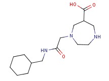 1-{2-[(cyclohexylmethyl)amino]-2-oxoethyl}-1,4-diazepane-6-carboxylic acid