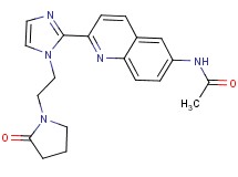 N-(2-{1-[2-(2-oxopyrrolidin-1-yl)ethyl]-1H-imidazol-2-yl}quinolin-6-yl)acetamide