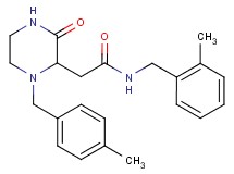 N-(2-methylbenzyl)-2-[1-(4-methylbenzyl)-3-oxo-2-piperazinyl]acetamide