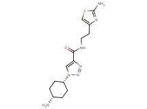 1-(cis-4-aminocyclohexyl)-N-[2-(2-amino-1,3-thiazol-4-yl)ethyl]-1H-1,2,3-triazole-4-carboxamide