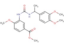 methyl 3-[({[1-(3,4-dimethoxyphenyl)ethyl]amino}carbonyl)amino]-4-methoxybenzoate