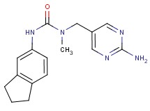N-[(2-aminopyrimidin-5-yl)methyl]-N'-(2,3-dihydro-1H-inden-5-yl)-N-methylurea
