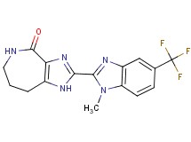 2-[1-methyl-5-(trifluoromethyl)-1H-benzimidazol-2-yl]-5,6,7,8-tetrahydroimidazo[4,5-c]azepin-4(1H)-one