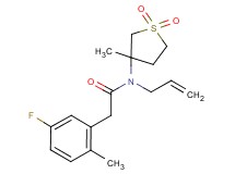N-allyl-2-(5-fluoro-2-methylphenyl)-N-(3-methyl-1,1-dioxidotetrahydro-3-thienyl)acetamide