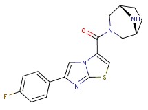 3-[rel-(1R,5S)-3,8-diazabicyclo[3.2.1]oct-3-ylcarbonyl]-6-(4-fluorophenyl)imidazo[2,1-b][1,3]thiazole hydrochloride