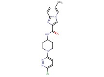 N-[1-(6-chloro-3-pyridazinyl)-4-piperidinyl]-6-methylimidazo[1,2-a]pyridine-2-carboxamide