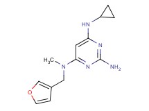 N~6~-cyclopropyl-N~4~-(3-furylmethyl)-N~4~-methylpyrimidine-2,4,6-triamine