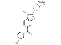 (3S)-1-(5-{[(3R)-3-hydroxy-1-pyrrolidinyl]carbonyl}-1-methyl-1H-benzimidazol-2-yl)-3-pyrrolidinol