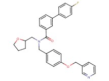 4'-fluoro-N-[4-(3-pyridinylmethoxy)benzyl]-N-(tetrahydro-2-furanylmethyl)-3-biphenylcarboxamide