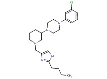 1-{1-[(2-butyl-1H-imidazol-4-yl)methyl]-3-piperidinyl}-4-(3-chlorophenyl)piperazine