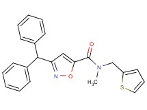 3-(diphenylmethyl)-N-methyl-N-(2-thienylmethyl)-5-isoxazolecarboxamide