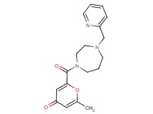 2-methyl-6-{[4-(pyridin-2-ylmethyl)-1,4-diazepan-1-yl]carbonyl}-4H-pyran-4-one