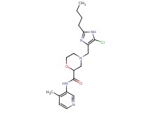 4-[(2-butyl-5-chloro-1H-imidazol-4-yl)methyl]-N-(4-methyl-3-pyridinyl)-2-morpholinecarboxamide