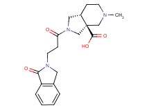 (3aS*,7aR*)-5-methyl-2-[3-(1-oxo-1,3-dihydro-2H-isoindol-2-yl)propanoyl]octahydro-3aH-pyrrolo[3,4-c]pyridine-3a-carboxylic acid