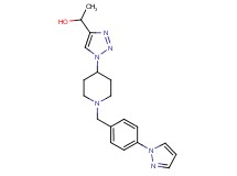 1-(1-{1-[4-(1H-pyrazol-1-yl)benzyl]-4-piperidinyl}-1H-1,2,3-triazol-4-yl)ethanol trifluoroacetate (salt)