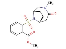 methyl 2-{[(1S*,6R*)-3-methyl-4-oxo-3,9-diazabicyclo[4.2.1]non-9-yl]sulfonyl}benzoate
