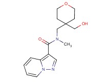 N-{[4-(hydroxymethyl)tetrahydro-2H-pyran-4-yl]methyl}-N-methylpyrazolo[1,5-a]pyridine-3-carboxamide