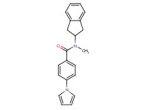 N-(2,3-dihydro-1H-inden-2-yl)-N-methyl-4-(1H-pyrrol-1-yl)benzamide