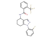 N-[1-(2-fluorophenyl)-4,5,6,7-tetrahydro-1H-indazol-4-yl]-2-(trifluoromethyl)benzamide