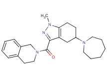 2-{[5-(1-azepanyl)-1-methyl-4,5,6,7-tetrahydro-1H-indazol-3-yl]carbonyl}-1,2,3,4-tetrahydroisoquinoline