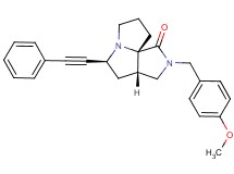 (3aS*,5S*,9aS*)-2-(4-methoxybenzyl)-5-(phenylethynyl)hexahydro-7H-pyrrolo[3,4-g]pyrrolizin-1(2H)-one
