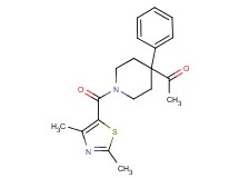 1-{1-[(2,4-dimethyl-1,3-thiazol-5-yl)carbonyl]-4-phenyl-4-piperidinyl}ethanone