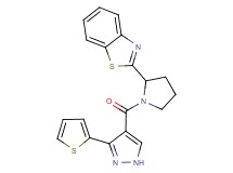 2-(1-{[3-(2-thienyl)-1H-pyrazol-4-yl]carbonyl}-2-pyrrolidinyl)-1,3-benzothiazole