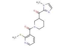 (1-methyl-1H-imidazol-2-yl)(1-{[2-(methylthio)-3-pyridinyl]carbonyl}-3-piperidinyl)methanone