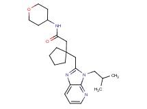 2-{1-[(3-isobutyl-3H-imidazo[4,5-b]pyridin-2-yl)methyl]cyclopentyl}-N-(tetrahydro-2H-pyran-4-yl)acetamide