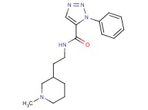 N-[2-(1-methylpiperidin-3-yl)ethyl]-1-phenyl-1H-1,2,3-triazole-5-carboxamide