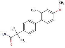 2-(4'-methoxy-2'-methylbiphenyl-4-yl)-2-methylpropanamide