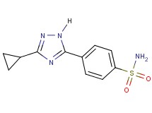 4-(3-cyclopropyl-1H-1,2,4-triazol-5-yl)benzenesulfonamide