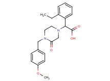 (2-ethylphenyl)[4-(4-methoxybenzyl)-3-oxopiperazin-1-yl]acetic acid