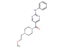 5-{[4-(2-methoxyethyl)piperazin-1-yl]carbonyl}-N-phenylpyrimidin-2-amine