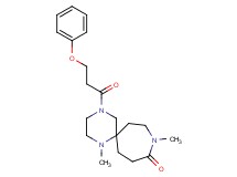 1,9-dimethyl-4-(3-phenoxypropanoyl)-1,4,9-triazaspiro[5.6]dodecan-10-one