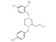 4-{[3-(2-hydroxyethyl)-4-(4-methylbenzyl)-1-piperazinyl]methyl}-3-methoxyphenol