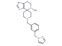 5-methyl-1'-[3-(1H-pyrazol-1-ylmethyl)benzyl]-1,5,6,7-tetrahydrospiro[imidazo[4,5-c]pyridine-4,4'-piperidine]