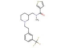 N-methyl-N-[(1-{2-[3-(trifluoromethyl)phenyl]ethyl}-3-piperidinyl)methyl]-3-thiophenecarboxamide