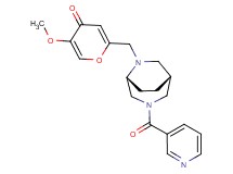 5-methoxy-2-{[(1R*,5R*)-3-(3-pyridinylcarbonyl)-3,6-diazabicyclo[3.2.2]non-6-yl]methyl}-4H-pyran-4-one
