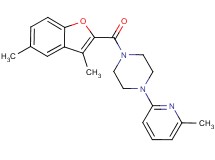 1-[(3,5-dimethyl-1-benzofuran-2-yl)carbonyl]-4-(6-methyl-2-pyridinyl)piperazine