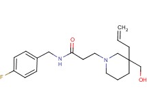 3-[3-allyl-3-(hydroxymethyl)-1-piperidinyl]-N-(4-fluorobenzyl)propanamide