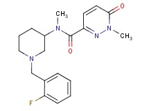 N-[1-(2-fluorobenzyl)-3-piperidinyl]-N,1-dimethyl-6-oxo-1,6-dihydro-3-pyridazinecarboxamide