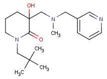 1-(2,2-dimethylpropyl)-3-hydroxy-3-{[methyl(3-pyridinylmethyl)amino]methyl}-2-piperidinone