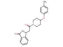 3-{2-[4-(4-methylphenoxy)-1-piperidinyl]-2-oxoethyl}-1-isoindolinone