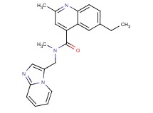 6-ethyl-N-(imidazo[1,2-a]pyridin-3-ylmethyl)-N,2-dimethyl-4-quinolinecarboxamide