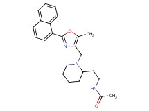 N-[2-(1-{[5-methyl-2-(1-naphthyl)-1,3-oxazol-4-yl]methyl}-2-piperidinyl)ethyl]acetamide